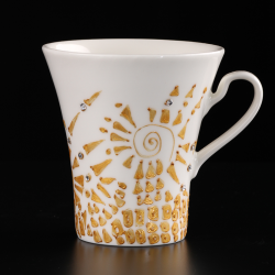 Kubek porcelanowy inspired by Gustaw Klimt