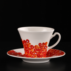 Hand-painted and decorated cups Lustful Touch with Swarovski Crystals