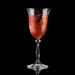 Two hand-painted wine glasses Lustful Touch