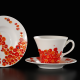 Hand-painted and decorated cups Lustful Touch with Swarovski Crystals