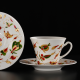 Two hand-painted cups Kashubian Gold